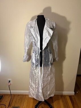 JC Collection white over coat